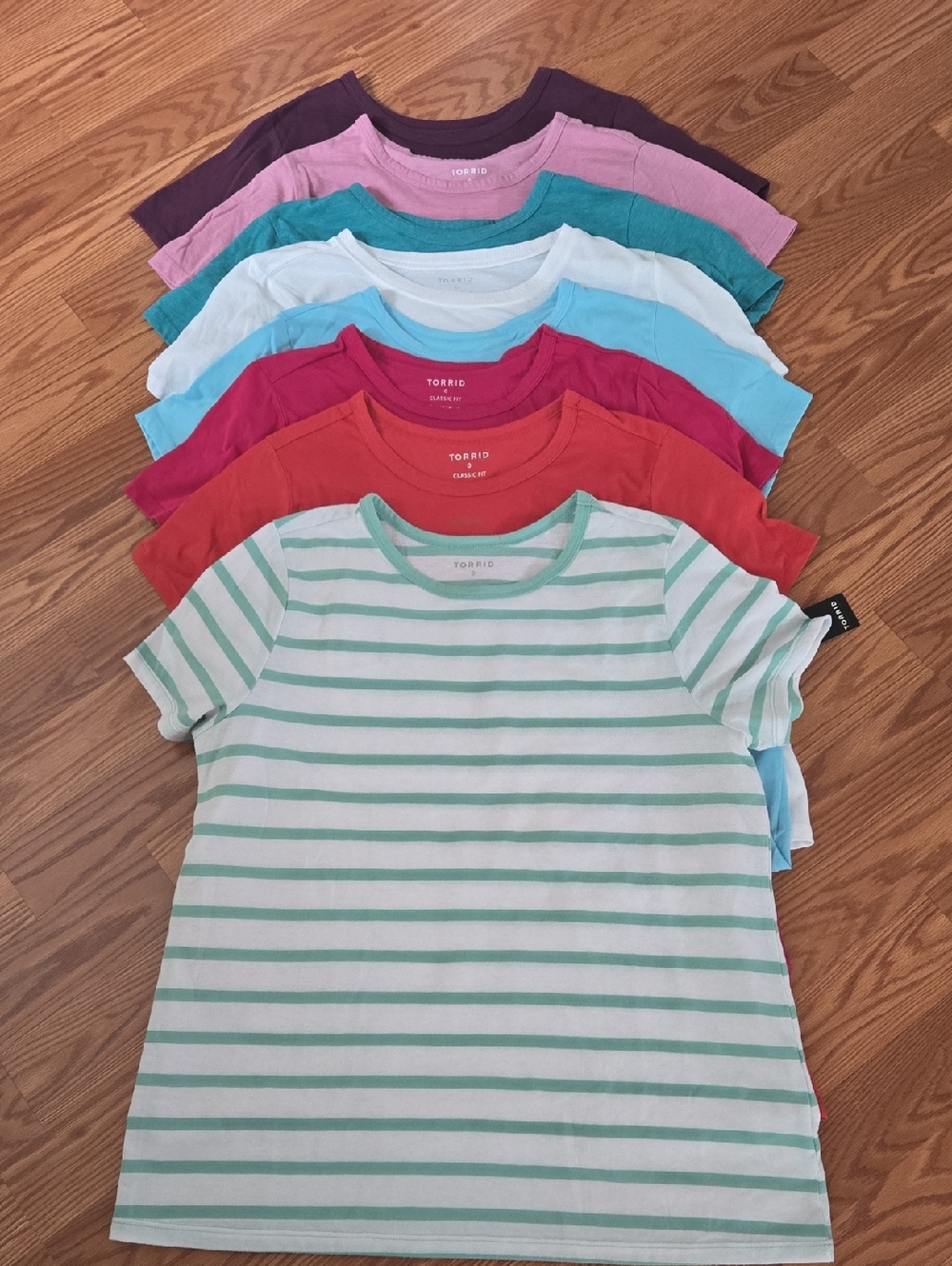 Torrid Lot Of 8 - Everyday Signature Jersey Crew Neck Tees